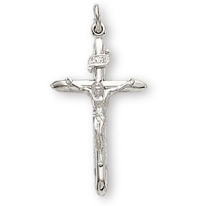 21KBR5Z1XBL Review Of Sterling Silver Crucifix and 18 Chain