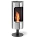 Chimo Freestanding Fireplace - Burns Ethanol (Stainless Steel) (32.5H x 11.75W x 11.75D)