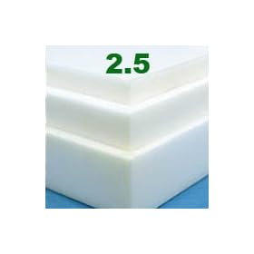 Twin XL 2 Inch Soft Sleeper 2.5 100% Foam Mattress Pad, Bed Topper, Overlay Made From 100% Soft Sleeper Pressure Sensitive Foam