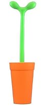 A di Alessi Merdolino Toilet Brush, Orange (ASG04 O)