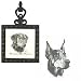 Doberman Pinscher Square Trivet, Porcelain by Rosalinde (4.5' x 8')