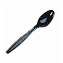 Dixie TH517 Black Heavyweight Plastic Teaspoons, 6" (DXETH517) Category: Plastic Spoons