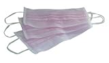 Cotton Orchid Disposable Pink Earloop Face Mask Qty 50
