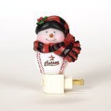 Houston Astros 5" Snowman Night Light - MLB Baseball