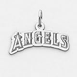 Sterling Silver Los Angeles Angels Lrg Curved Name Logo Charm