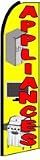 Appliances (Yellow/Red) Feather Banner Flag (11.5 x 3 Feet)