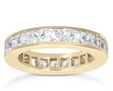 18kt Gold Channel-Set Princess Cut Eternity Band (1.68 ct. tw.)