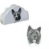 Akita Napkin Holder, Porcelain by Rosalinde