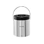 Brabantia Biscuit Barrel Brilliant Steel with Black Lid