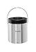 Brabantia Biscuit Barrel Brilliant Steel with Black Lid
