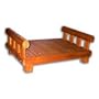 Merry Pet The Log Home Wood Pet-House Porch, Large