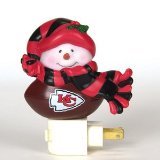 SC Sports Kansas City Chiefs Snowman Night Light- Set of 2 Set of 2