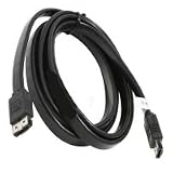 6 Feet External Esata Cable 3/gbps Black (I to I) Sku: Gc6eak