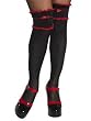 Every Witch Way Adult Red and Black Lace-top Thigh Highs