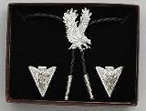 Bolo Tie & Collar Tip Boxed Set - Diamond Cut Silver Eagles