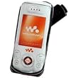PREMIUM RUBBER STINGRAY CUSTOM CASE COVER (With 2 Interchangable Belt Clips) for SONY ERICSSON W580 / S500 WALKMAN - RETAIL PACKAGING