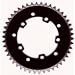 46t action chainring black single speed