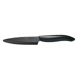 Kyocera Revolution Series 4.5 Inch Utility Knife, Black Blade