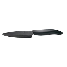 Kyocera Revolution Series 4.5 Inch Utility Knife, Black Blade by Kyocera