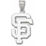 SAVE $1.05 - San Francisco Giants 1" "SF" Pendant - Sterling Silver Jewelry $46.95