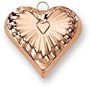 Old Dutch International 6-1/2-Inch Solid Copper Heart Mold, 1 Pint