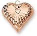 Old Dutch International 6-1/2-Inch Solid Copper Heart Mold, 1 Pint