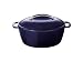 KitchenAid 8-Quart Cast-Iron Oval Casserole, Blue