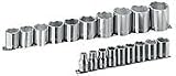 Armstrong 15-550 19pc 1/2 Drive 6pt Fractional Socket Set