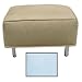 Jennifer Delonge Microsuede Ottoman Pattern: Sky Blue