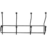 FEL90041 RACK,COAT,WALL,4HK,STL,BK