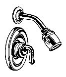 Moen Chrome Single-Handle Shower Faucet #82221