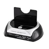 Monoprice SATA HDD USB 3.0 Docking Station with Card Reader & 2 Port USB Hub (USB 3.0) (108078)