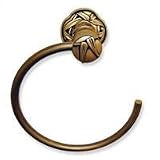 Anne At Home 1804 Black w/ Terra Cotta Wash Bamboo Wall Towel Ring