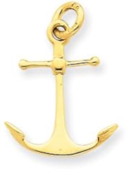 14k Gold Anchor Charm