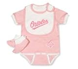 Baltimore Orioles Infant and Newborn Bib and Bootie Set
