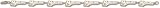 Florida Marlins Solid 14K Gold ''MARLINS'' Bracelet 7 1/4''