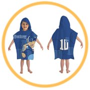 Lazytown Sportacus Blue Hooded Poncho Bath Beach Towel Official