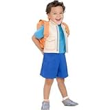 Nick Jr. Dora The Explorer Childs Diego Costume with Backpack, Small