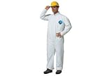 Coveralls Disposable With Open Ended Wrists/Ankles Large. Package of 25
