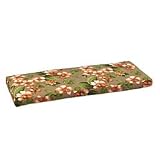 48" Bench Cushion (48"x20"x3") - Amanda Orange Print - Improvements