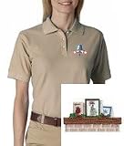 Embroidered Shirt - Women's Polo Shirt with christmas cards