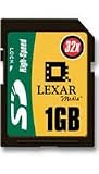 Lexar Media 32X 1 GB Secure Digital Card (SD1GB-32-231)
