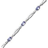 10kt. White Gold, Tanzanite Fashion Bracelet