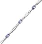 10kt. White Gold, Tanzanite Fashion Bracelet