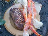 Alaskan King Crablegs & Organic Steak Package