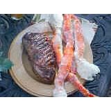 Alaskan King Crablegs and Organic Steak Package by Fisherman
