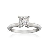1.00ct Certified Diamond Solitaire Engagement Ring In 18kt White Gold
