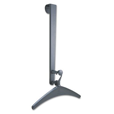 Quartet 20703 Over-The-Door Double Hook with 2 Hangers, Steel, 2 x 5-1/8 x 19-1/4, Black