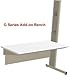 BenchPro Grant Series Modular Laboratory ADD-ON Workbench with Genuine LisStat ESD Top, 2000 lbs max capacity, 36" Depth x 60" Width x 72" Height