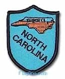 North Carolina - State Shield Patches, blue